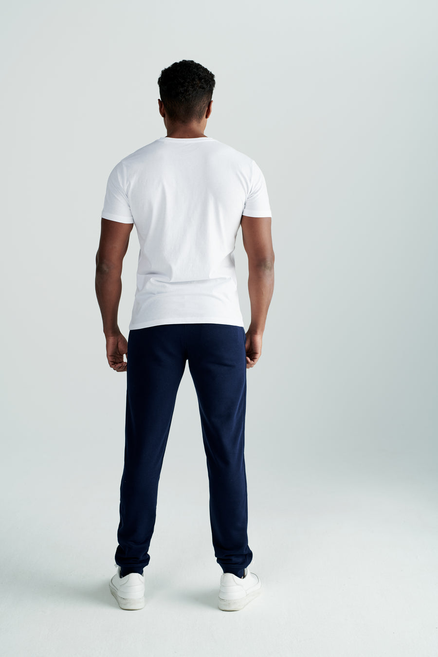 Nachhaltiges Herren-V-Shirt "Hugo" in Weiß