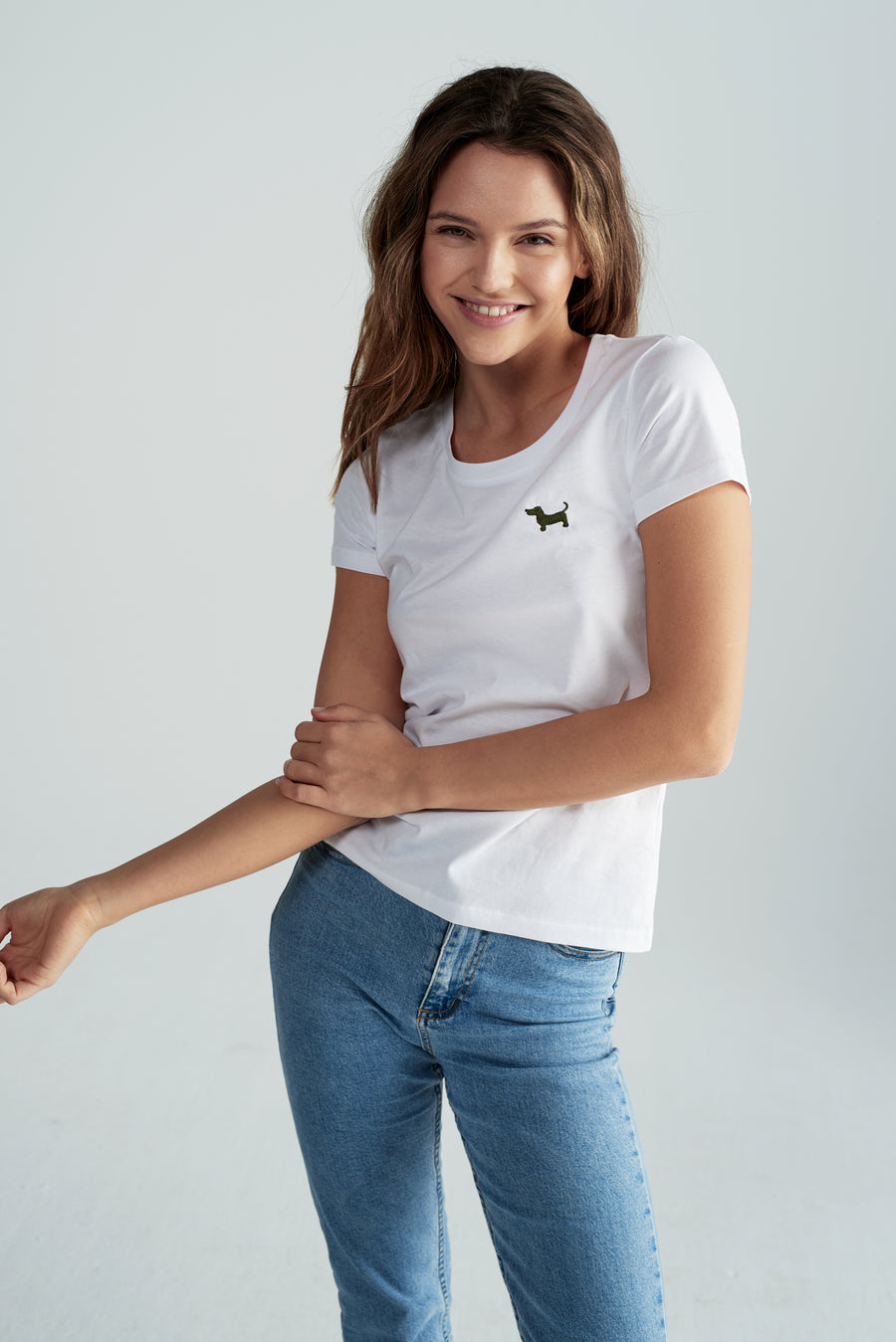 Nachhaltiges Damen-T-Shirt "Waltraud" in Weiß