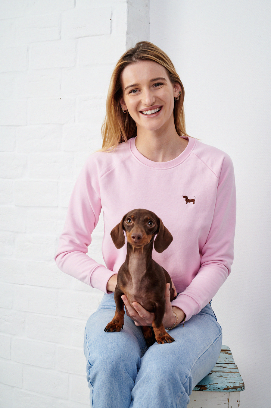 Nachhaltiges Damen-Sweatshirt "Liesl" in Rosa
